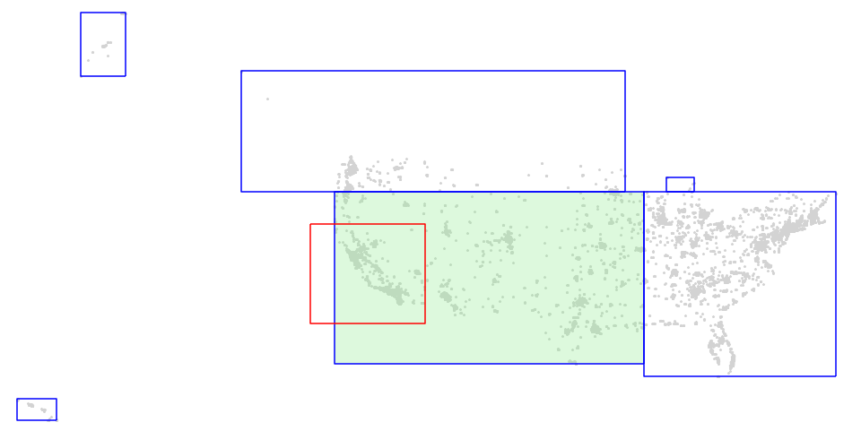 Visualization of a GeoParquet dataset