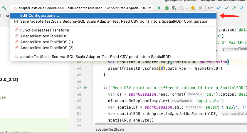 Edit Configuration