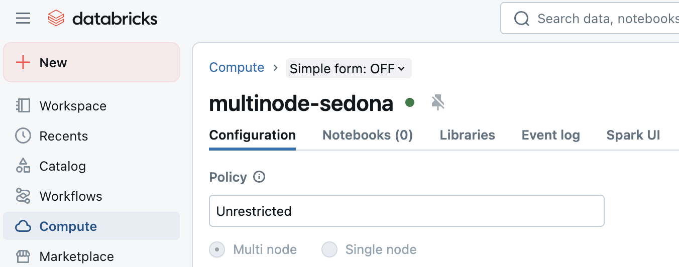 Cluster config
