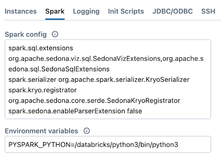 Spark configs