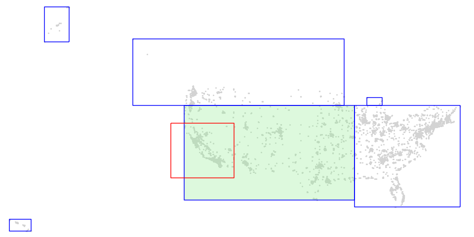 Visualization of a GeoParquet dataset Visualization of a GeoParquet dataset