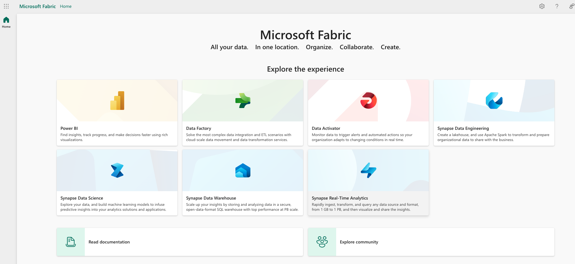 Microsoft Fabric portal